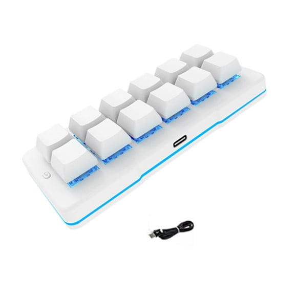 Lynono 12Key Corded Keyboards For Shortcut Macros And Quick Commands Mini Keypad