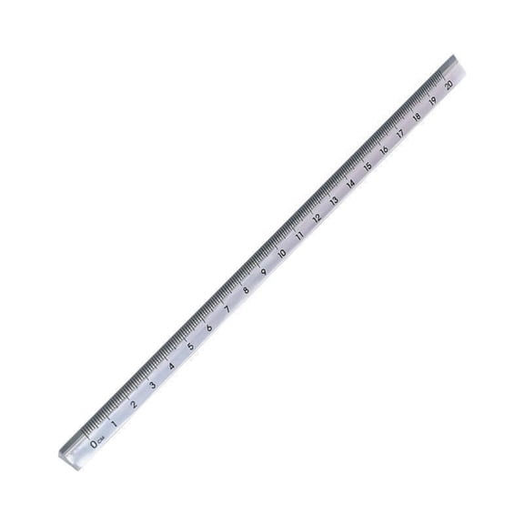 Lynono 20cm Transparent Acrylic Triangle Rulers Accurate Measuring Tool Easy to Use Perfect for Students Architects & Artists