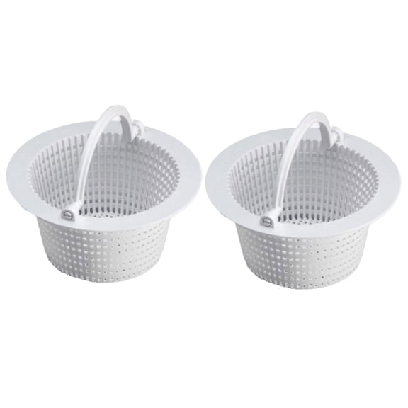 Lynono 2Pcs Above Ground Handle Swimming Pool Cleaning Accessories Pool Skimmer Basket