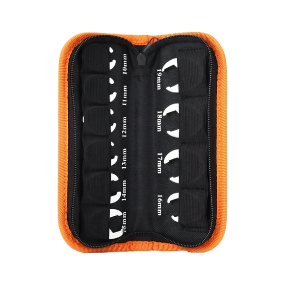 Lynono 3/8'' Drive Crowfoot Wrench For Mechanic In Narrow Areas Storage Bag Included