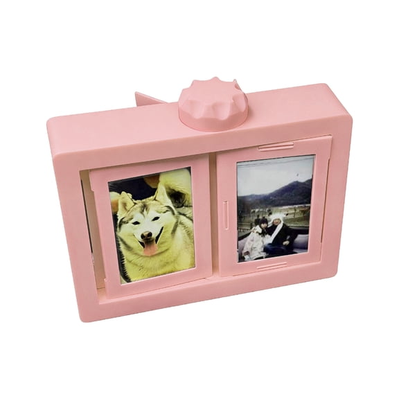 Lynono 3Inch Rotating Photo Frame With 12 SlotsP1ast1cPictures Holder Display Stand For Desktop Decoration AndG1ftGiving