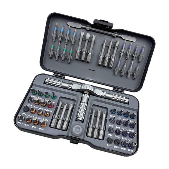 Lynono 65 in 1 Precise Screwdriver Bit Screwdriver Set for Cellphone Computer Tablet