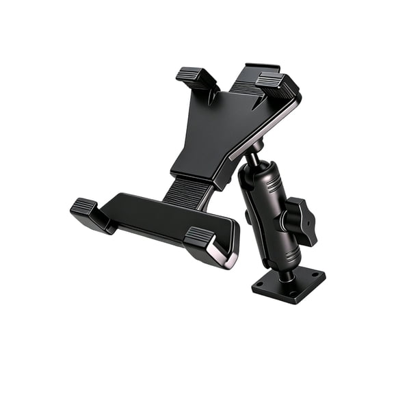 Lynono Adjustable Tablet Mount and Phone Holder for 5 to 12.9Inch Devices, Screw Base