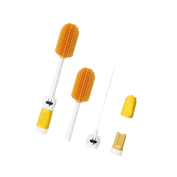 Lynono All Purpose Newborns Care Utensils Bottle Pacifiers Brush With Ventilated Storage Hook And Travel Design