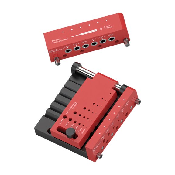 Lynono Aluminum Round Stick Punching Positioner Station for Model Hobby Round Rod Drilling Auxiliary Locator Hand Tool
