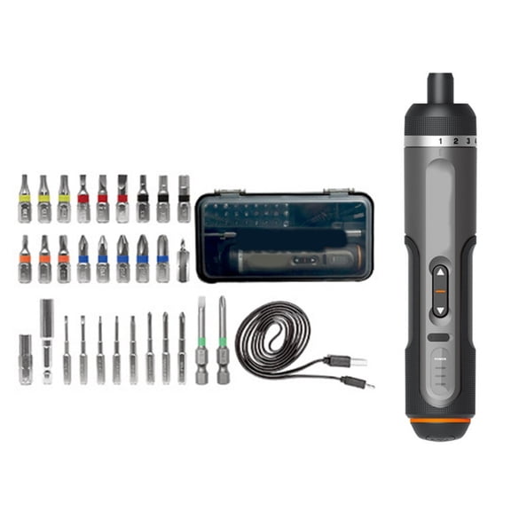 Lynono Automatic Electric Screwdriver 7 Speeds Rechargeable Battery LED Lighting Magnetic