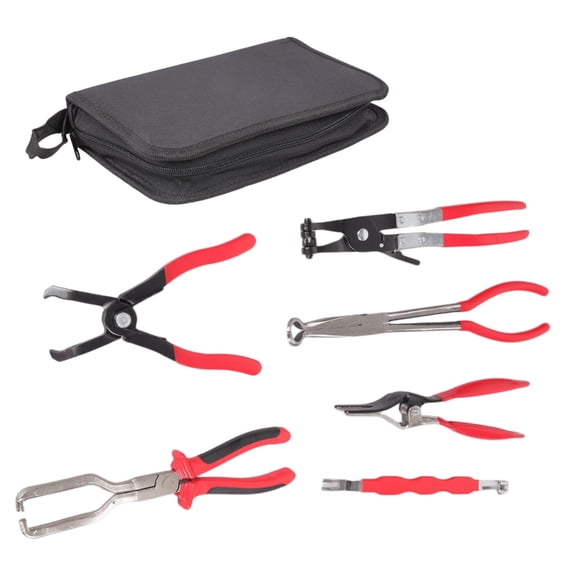 Lynono Automotive Mechanic Tool Set Electrical Connector Pliers Fuels Line Plier,Hose Remover Flat Hose Clamp For Various Repair