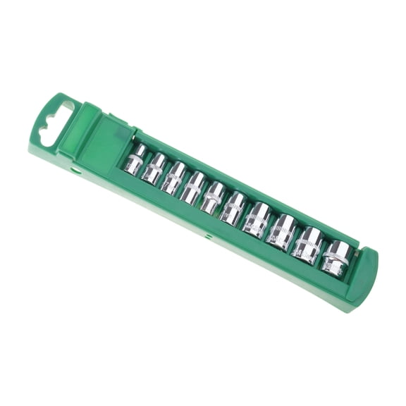 Lynono Automotive Repair Tools 10Pieces Drivet Socket Wrench Head Set for Emergencies