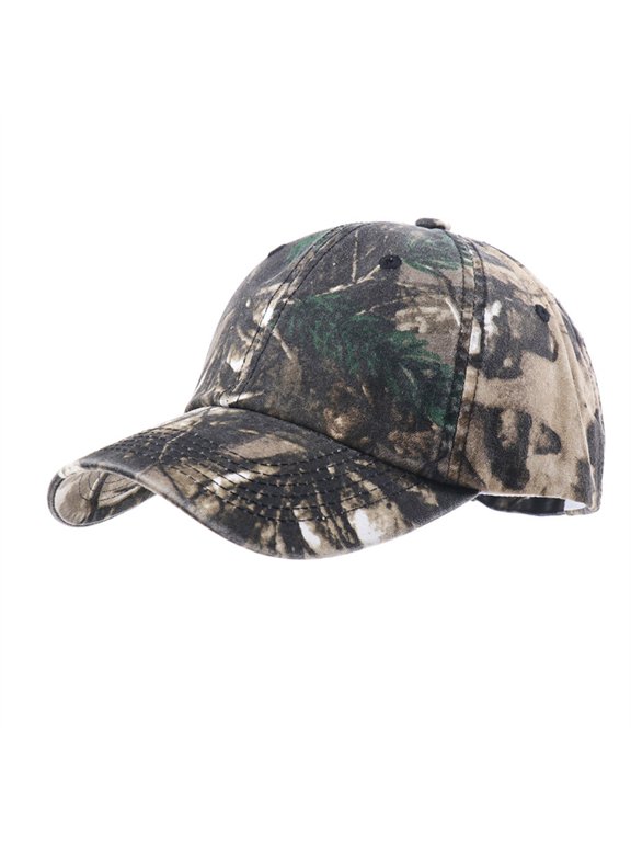 Breathable Cotton Baseball Cap Camouflage Print Comfort Sun Hat for Sport Wear