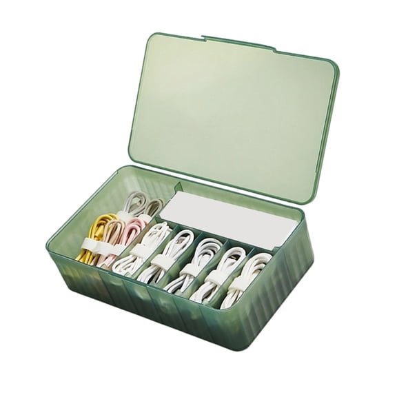 Lynono Cable Box Wire Organizers Organization Cables Storage Container Cable Tidy Box