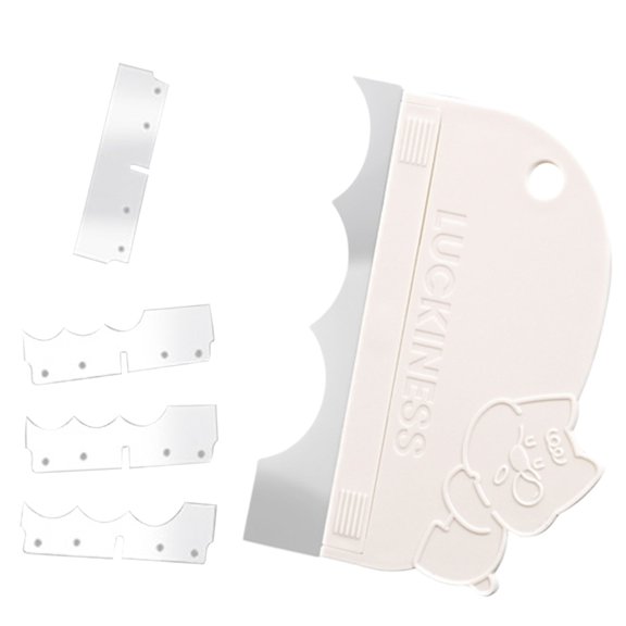 Lynono Cake Decorating Tool Set Soft Edges Patterned Scrapers Smoother Comb for Cream