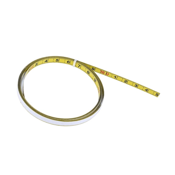 Lynono Carbon Steel Adhesive Measuring Tape Scale Stick Tape Measure Sticky