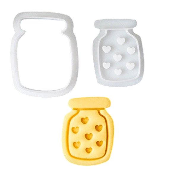 Lynono Cartoon Shape Biscuits Molds For Valentine’s Day And Wedding Celebration Convenient and Functional Heart Rings Stamps