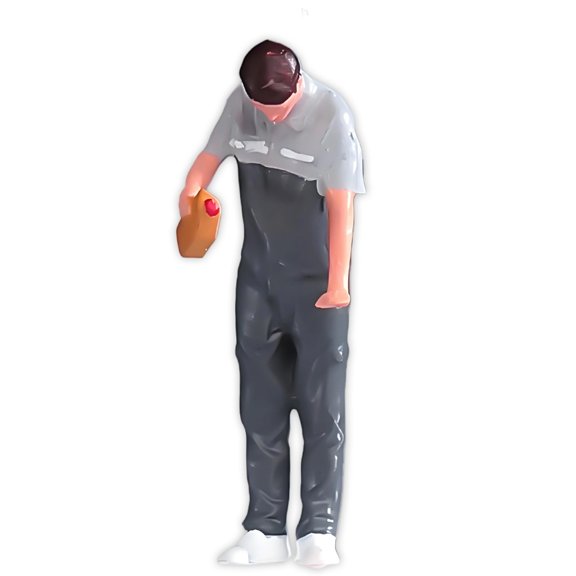 Lynono Co.,Ltd 1:64 Scale Car Mechanic Engineer Miniature Resin Figure For Model Scene