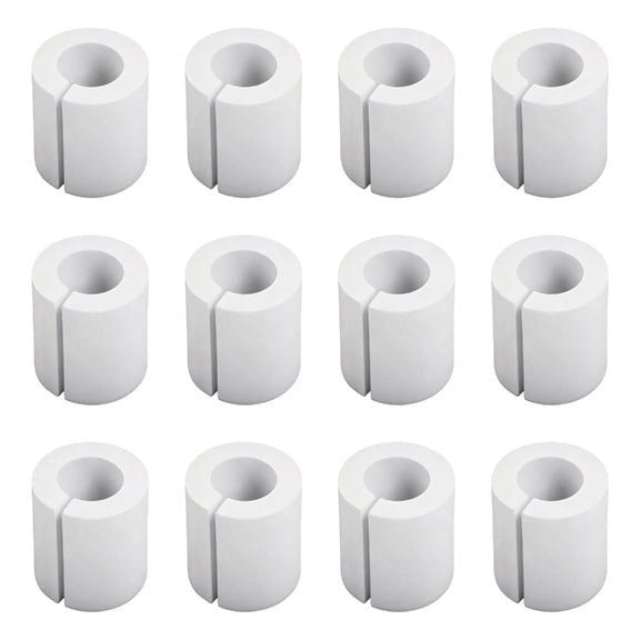 Lynono Co.,Ltd 12Pcs Curtain Spacers Finials for Drapes Curtain Rings Drapery Spacers Snaps On