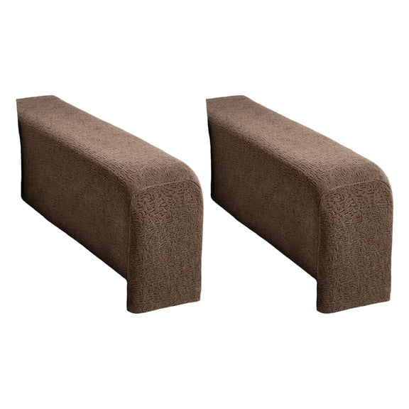 Lynono Co.,Ltd 2PCS Elastic Furniture Arm Cover Velvet Fabric Couch Armrest Protectors Washable