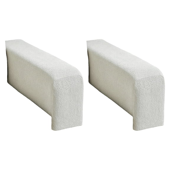 Lynono Co.,Ltd 2PCS Elastic Furniture Arm Cover Velvet Fabric Couch Armrest Protectors Washable