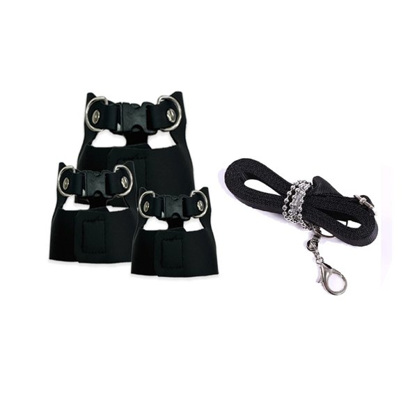 Lynono Co.,Ltd 3Pack Comfortable Ferrets Squirrels Harnesses Pet Harnesses Leashes Regulable