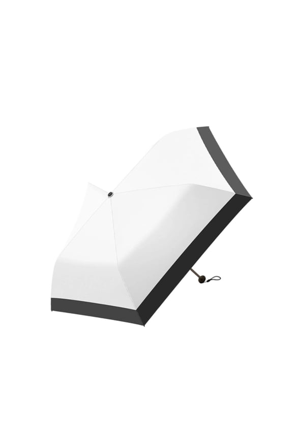 5 Ribs 3 Fold Umbrella With Alloy Frame And Pongee Fabric For Daily Commuing