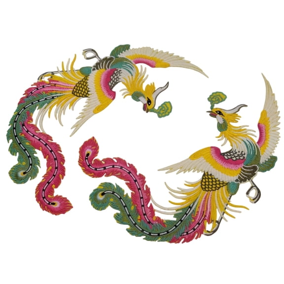 Lynono Co.,Ltd Bird Embroidered Applique Sewing Ironing On Applique For Clothing Decoration