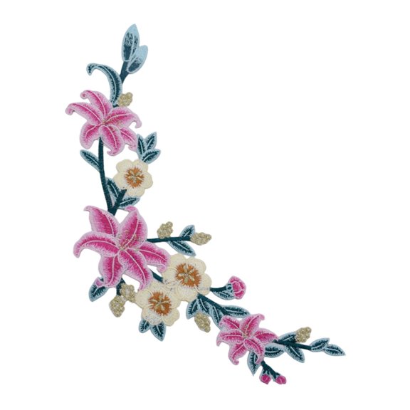 Lynono Co.,Ltd Colorful Embroidered Flower Patches For Clothes Decorations Handmade Sewing Craft Home Decoration Projects