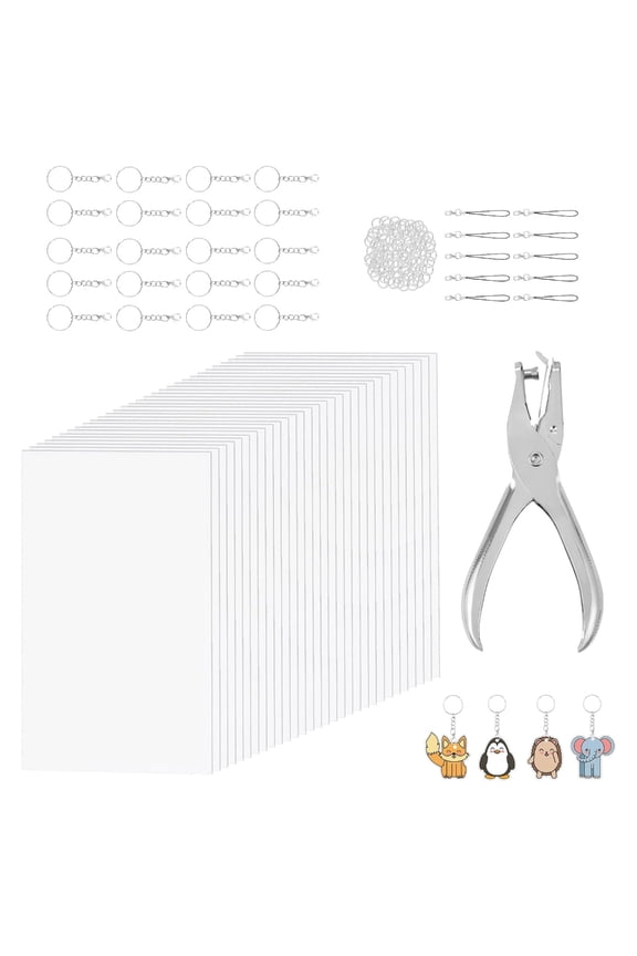 DIY Shrink Set 161Pieces Craft Your Own Special Keychains And More