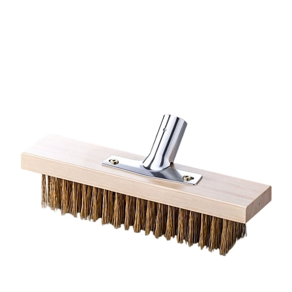 Lynono Co.,Ltd Deck Scrub Brush Ground Brush WithW00dHandle For Concrete, Grout, Garage