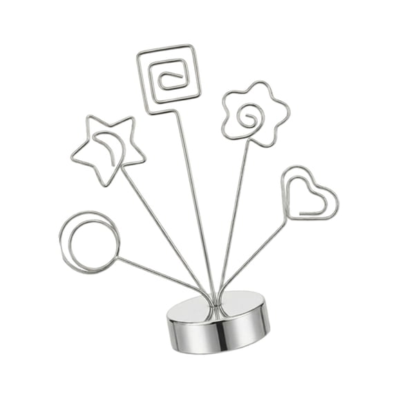 Lynono Co.,Ltd Desktop Heart-Shape Photo Tree Style Holder with Round Base Display Stand