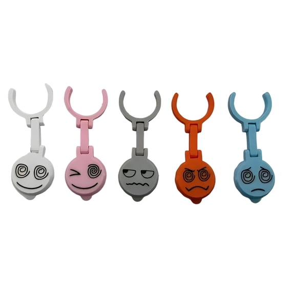Lynono Co.,Ltd Drink Bottle Identifier Clip with Face Pattern Alloy Charm for Parties Picnics Bars and Daily Keys