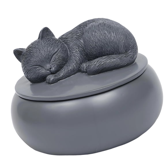 Lynono Co.,Ltd Elegant Resin Cats Cremation Urn Keepsakes Tributes For Pet Ashes Memorial Container With Delicate Handcrafted Detail