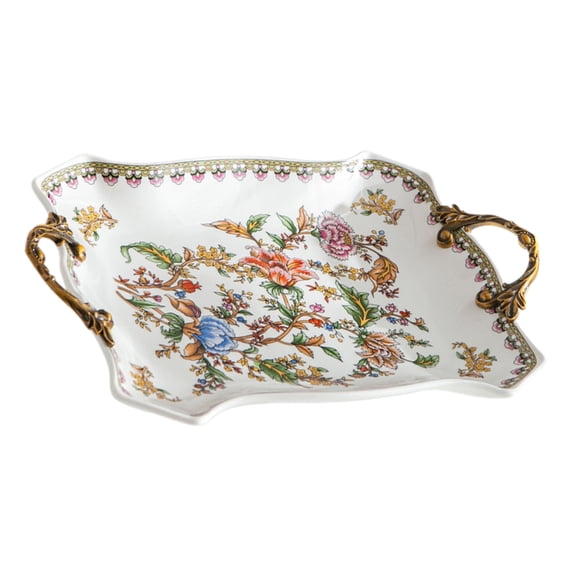 Lynono Co.,Ltd Fascinating Hand Painted Ceramic Charging Plate For Formal Dining Setting