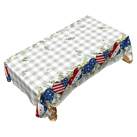 Lynono Co.,Ltd Flag Themed Dining Table Cover With Fade Look For Holiday Parties