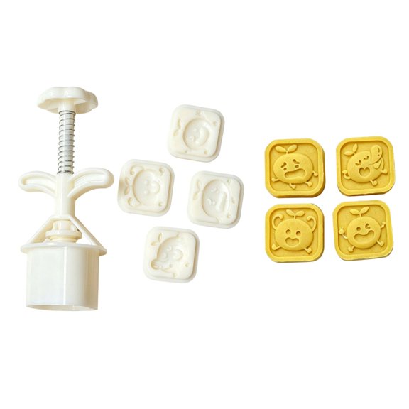 Lynono Co.,Ltd Fun Shape Dough Press Tool 4PCS Set For Dessert Treats And Baking Lover