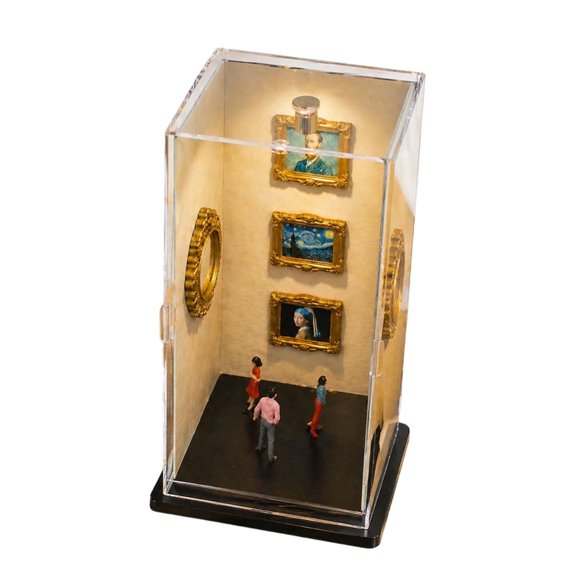 Lynono Co.,Ltd Handmade Mini Museums Set WithP1ast1cBase And Resin Accessories For Party Decors