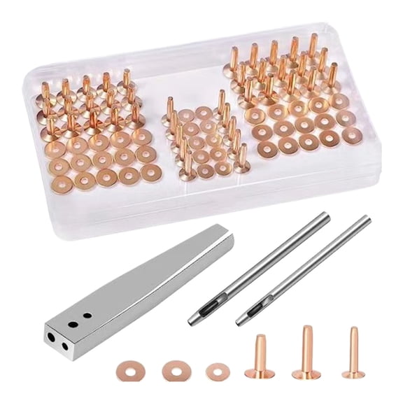 Lynono Co.,Ltd Heavy Duty Stainless Steel Rivets Set1eatherStuds With Setting Tool Puncher