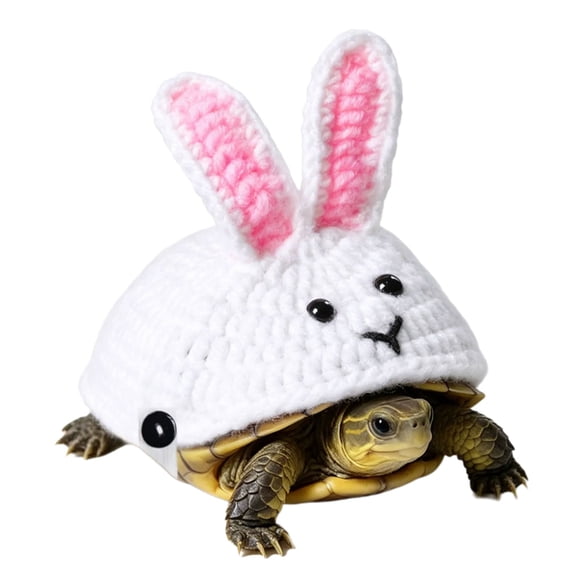 Lynono Co.,Ltd Knitted Rabbit Sweater for Pet Turtles Providing Soft and Fun Design for Adorable Appearance in Daily Use