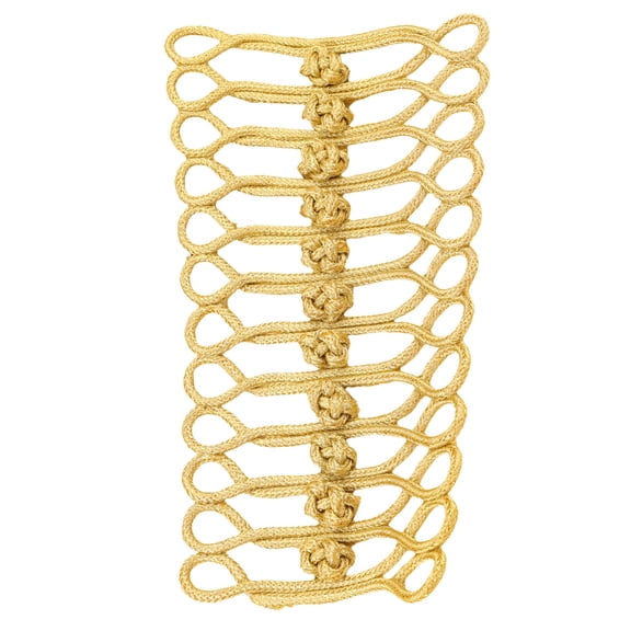 Lynono Co.,Ltd Metallic Gold Thread Embellished Button For Bridal Dress Evening Gown Clothing