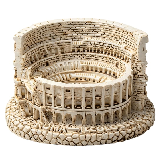 Lynono Co.,Ltd Miniature Colosseums Model Lovely Table Decorative Figurines Resin Texture Suitable for Offices Living Room Bedroom