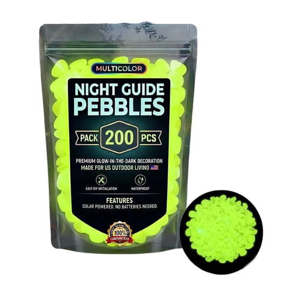 Lynono Co.,Ltd Natural Looking Luminescent River Rocks Pebbles For Water Features And Craft Making