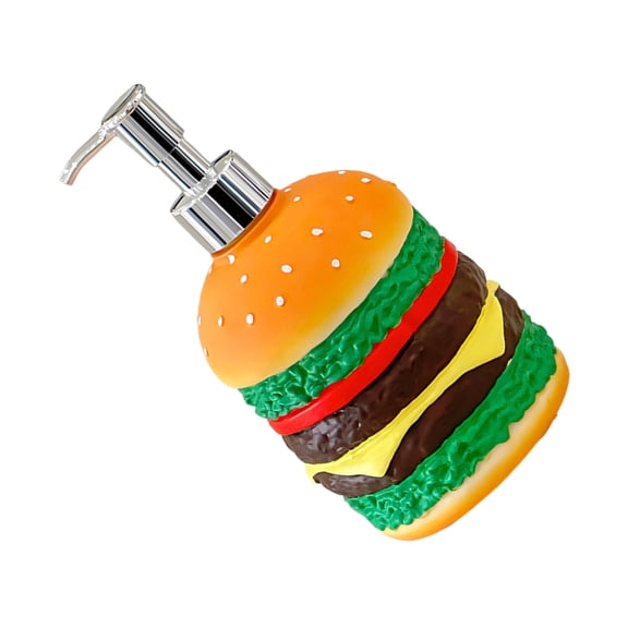 Lynono Co.,Ltd Novelty Soap Dispenser In Hamburger Shape Perfect For Kids Bathroom And Refillable Use