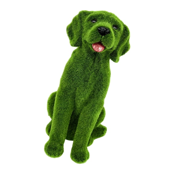 Lynono Co.,Ltd Outdoor Courtyard Decorative Faux Sculpture Plush Cartoon Dog Kindergarten Lawn Floor Decoration for Outdoor Patio Lawn