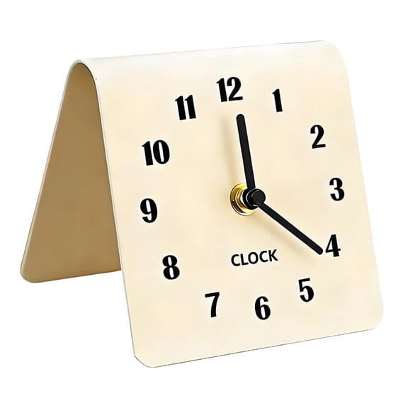 Lynono Co.,Ltd Quiet Desk Analog Clock With Large Number Battery Operated For Bedroom And Office Acrylic Modern Design No Ticking Sound
