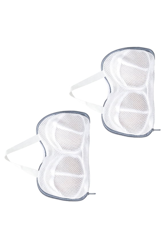 Set Of 2 Undergarment Washing Net Portable Bra Wash Bags For Washing Machine