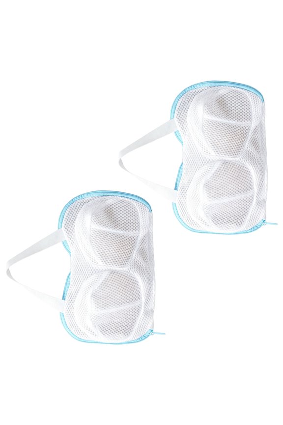 Set Of 2 Undergarment Washing Net Portable Bra Wash Bags For Washing Machine