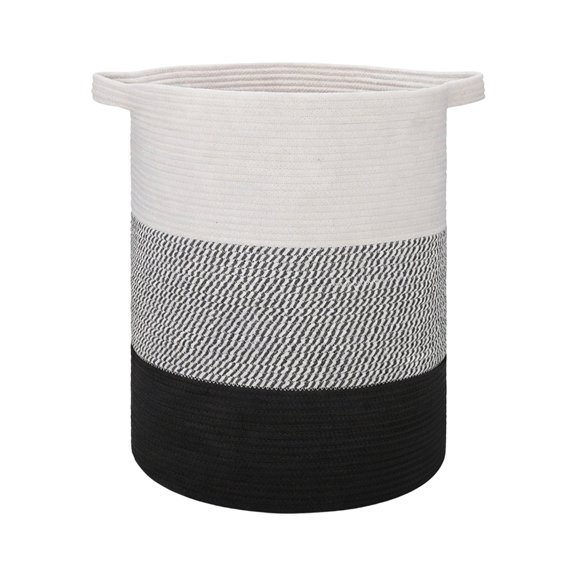 Lynono Co.,Ltd Spacious Braided Cotton Clothes Hamper With Comfortable Handles For Storage