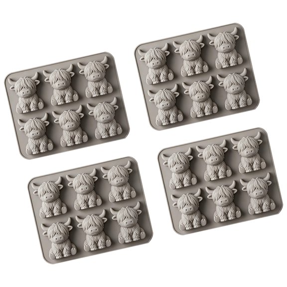 Lynono Co.,Ltd Unique Cattle Ice Form Set Of 6 For Special Beverages And Cooking