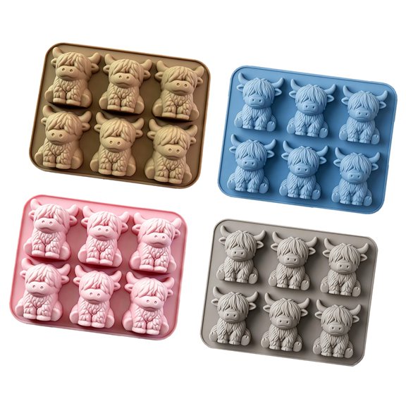 Lynono Co.,Ltd Unique Cattle Ice Form Set Of 6 For Special Beverages And Cooking