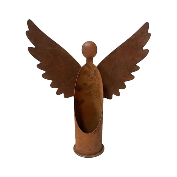 Lynono Co.,Ltd Wind Resistant Candle Holders Rustproof Angel Candle Holders Metal Angel Sculpture