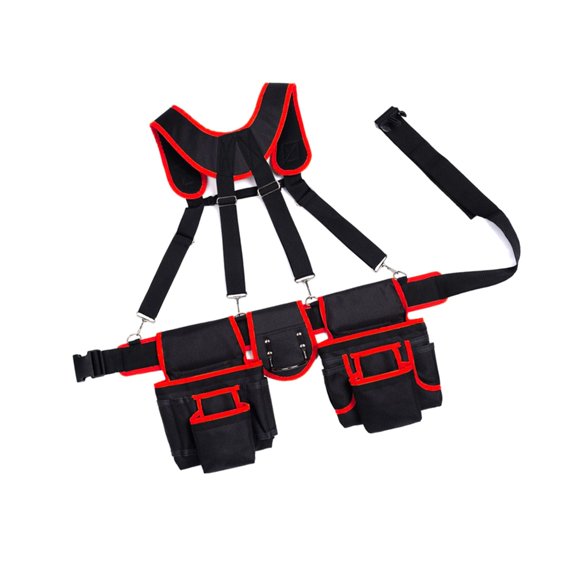 Lynono Contractor Tool Storage Bag Ergonomic Two Shoulder Support For Builders