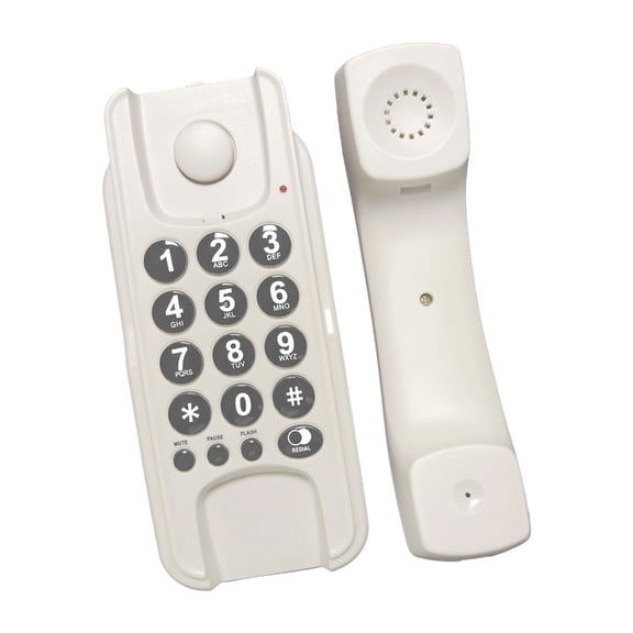 Lynono Corded Phone Wall Mountable Telephone Desktop Corded Fixed Landline Phone for Home Hotel Office Bathroom Company